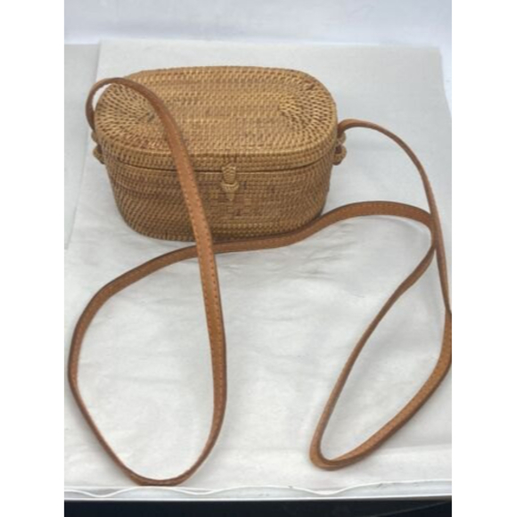COPY - Two Cranes New Oval Vintage Straw Cross Body  Purse Handbag NWOT - Picture 12 of 12